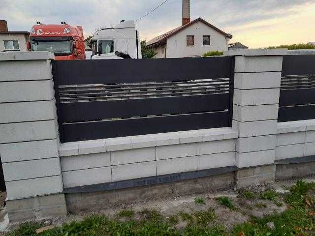 OGRODZENIA Z ALUMINIUM I STALI , bramy, furtki, przęsła , balustrady