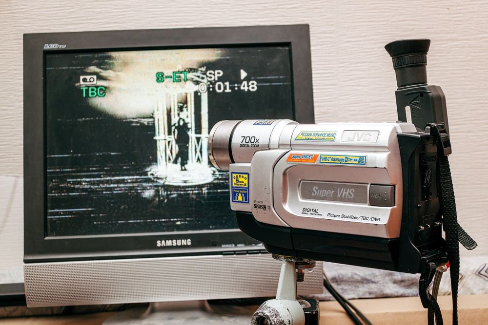 Відеокамера VHS касетна Panasonic, JVC S-VHS