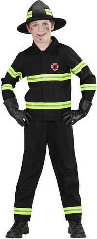 kostium dziecięcy strażak, koszula spodnie i czapka, 158 WIDMANN 76576
