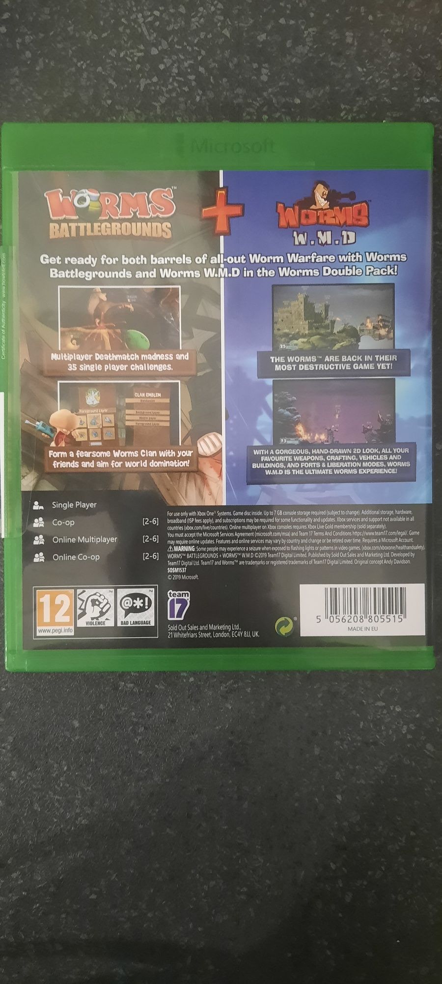 Worms Battlegrounds I W.M.D xbox one wersja PL