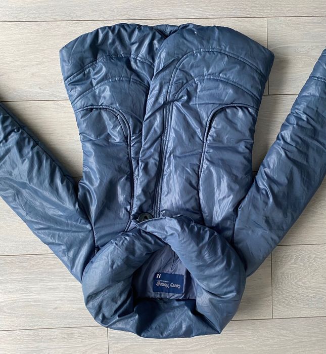 Wiosenna Kurtka damska taliowana niebieska rozmiar M