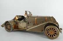 Metalowy zabytkowy model auto RETRO pojazd blacha 34 cm