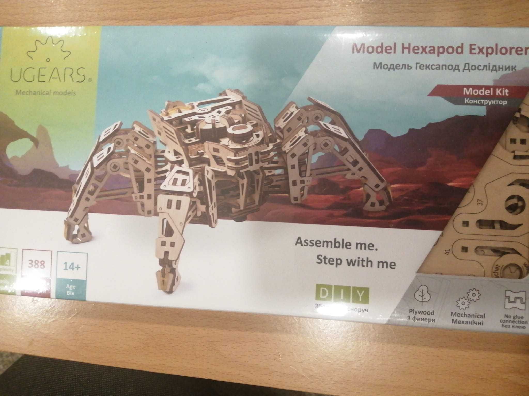 ugears mechanical models - hexapod explorer
