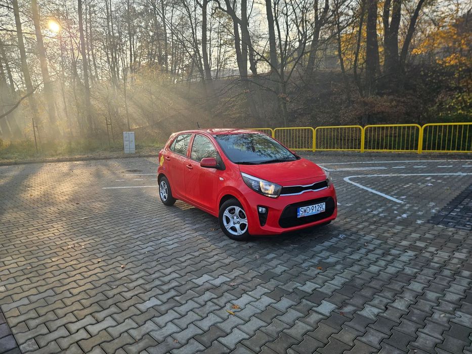 Kia Picanto Czerwona perełka w kwiatki PICANTO z małym przebiegiem Kamera Android