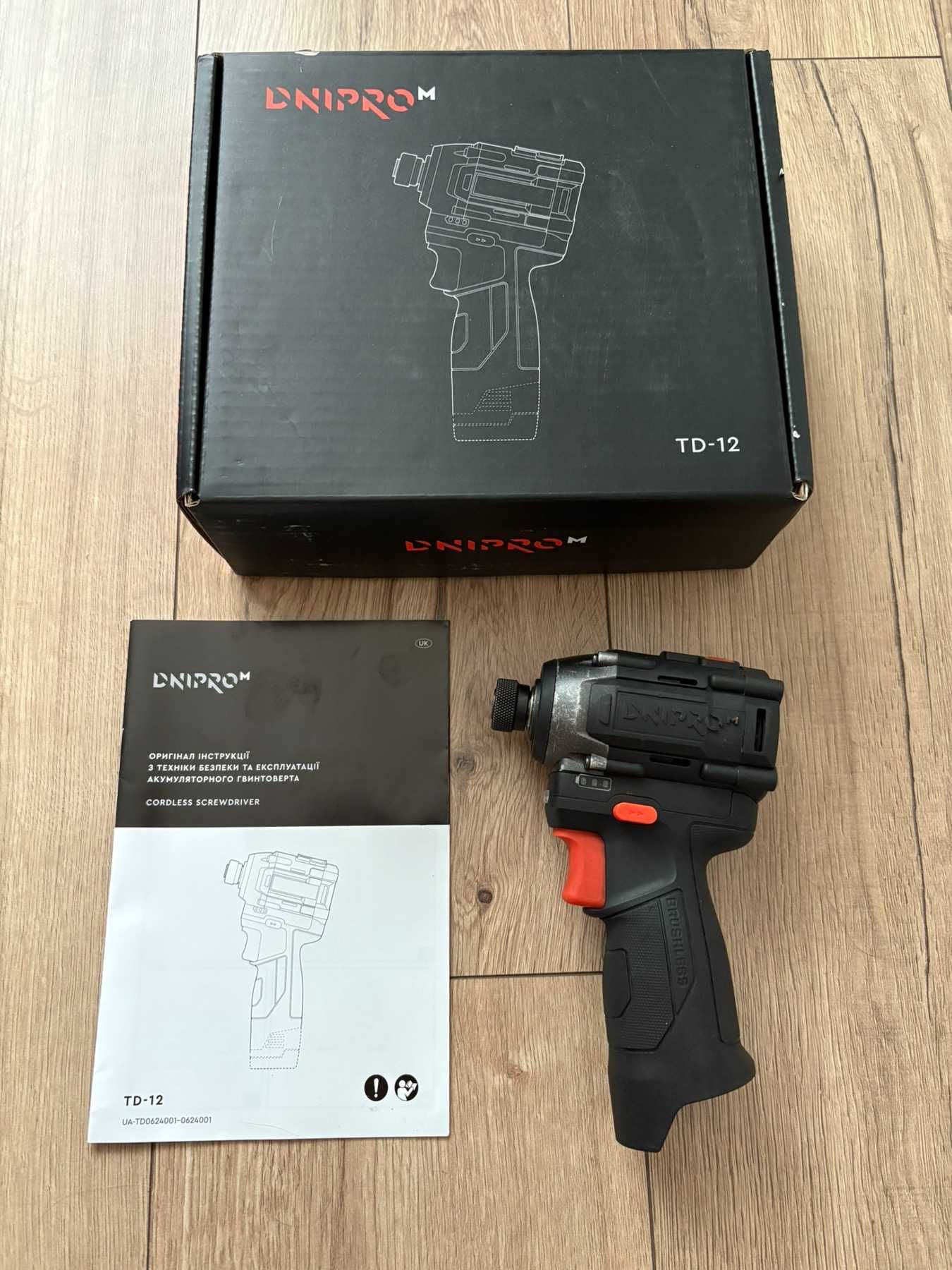 Акумуляторний ударний гвинтоверт Dnipro-M TD-12
