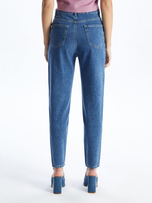 Джинси Mom Fit синього кольору