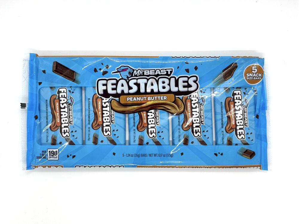 Набір молочного шоколаду з арахісовим маслом feastables Mr. Beast