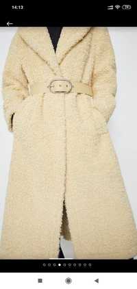 Пальто Zara еко шуба пальто штучне teddy shearling coat