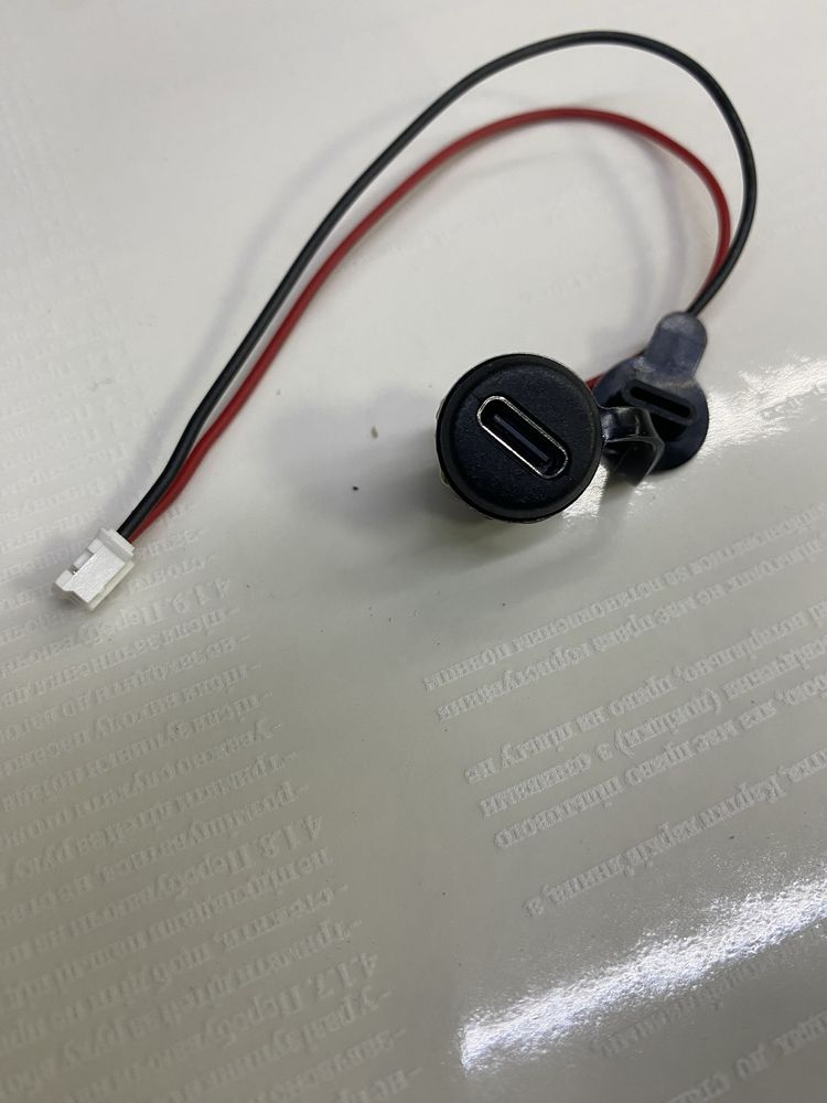 Врезной разьем Type-C 2 pin резьба