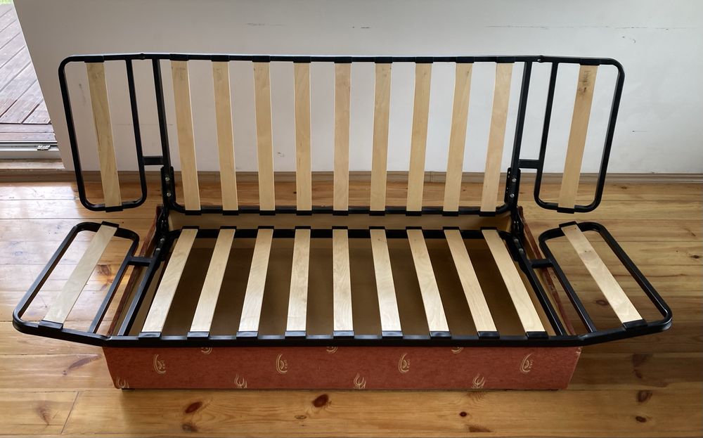 Kanapa łóżko rozkładane  ze skrzynią  materac 120x200