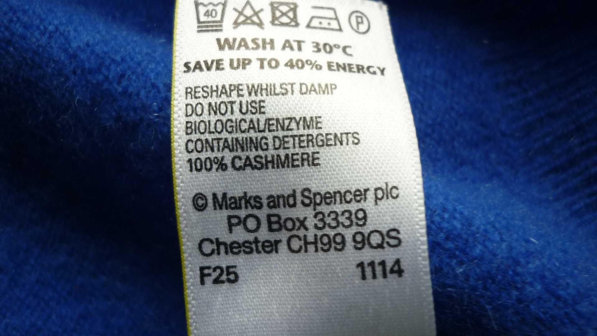 Marks &Spencer - kaszmirowy sweterek r; M