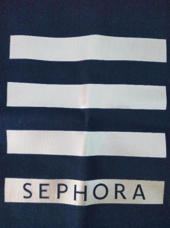 Tote bag Saco de pano Sacola SEPHORA - preto e dourada - NOVO