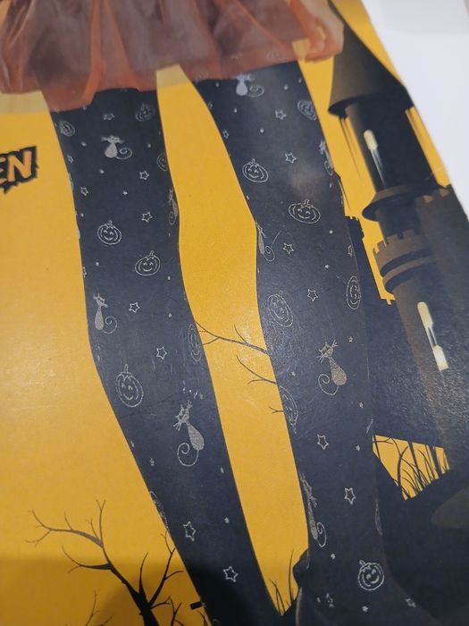 Rajstopy na halloween 13-140cm NOWE