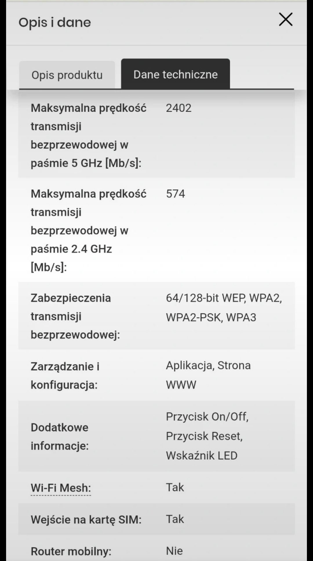 Router bezprzewodowy z modemem 5G Huawei