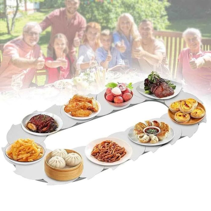 Zestaw 8 Obrotowych Płytek do Stołu