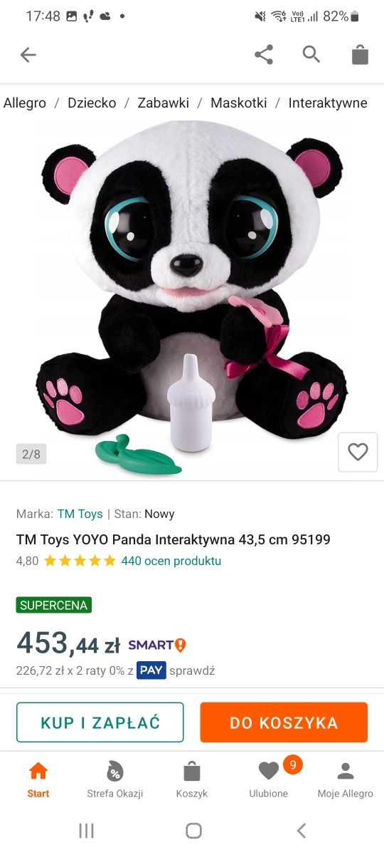 Tm toys Yoyo panda interaktywna