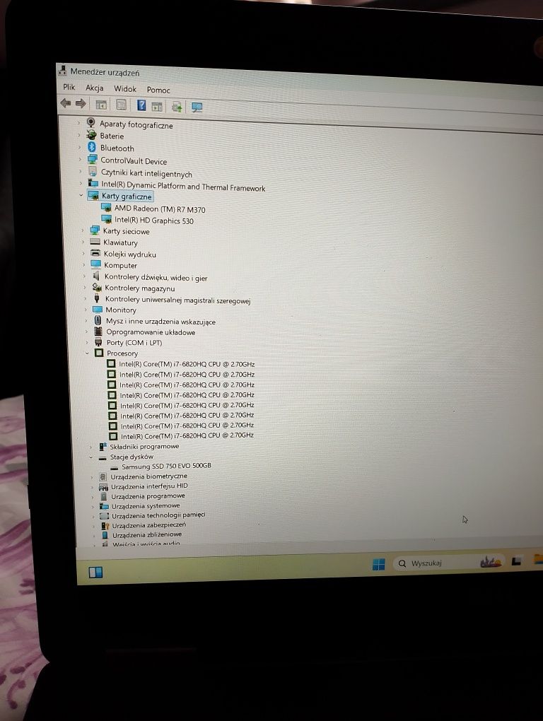 Dell Latitude e5570 i7-HQ Radeon 16/512 GB