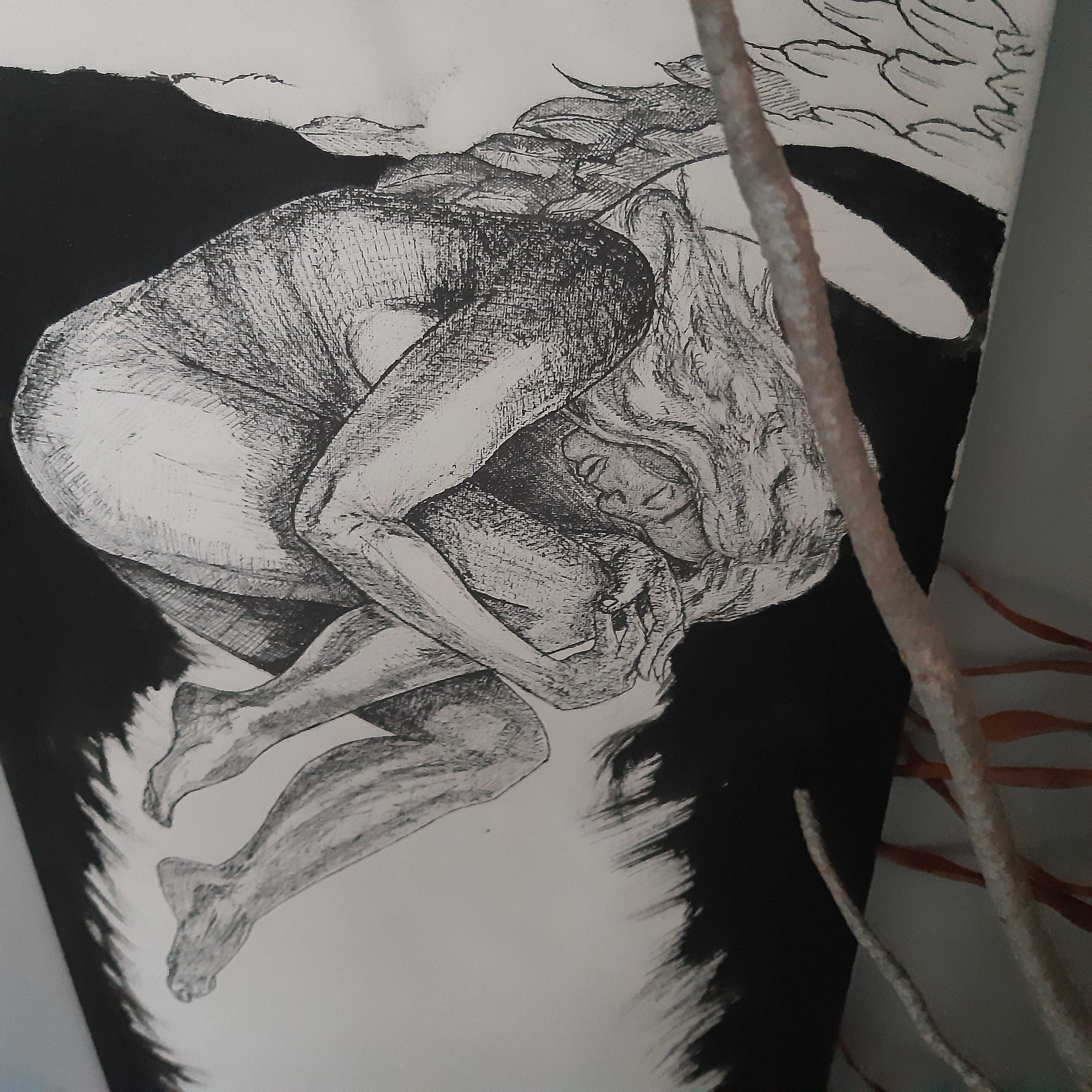 Vendo Quadro em tinta da China