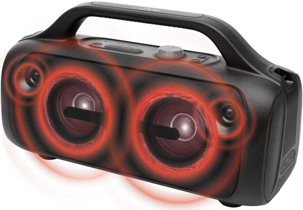 Głośnik Bluetooth Przenośny JVC XS-E843B Moc 80 W czarny NOWY