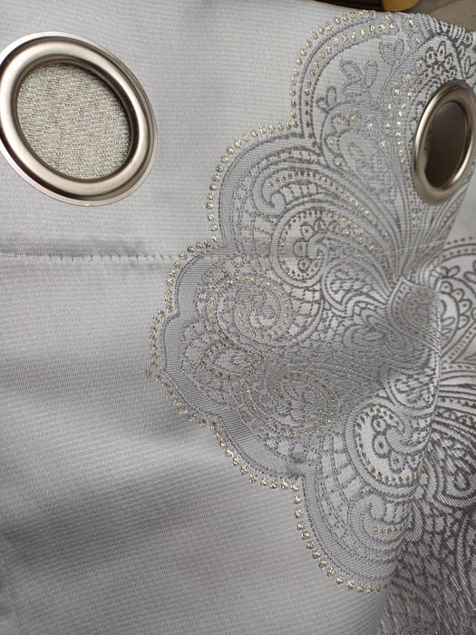 Zasłona srebrno - złota home & you, 2 szt.