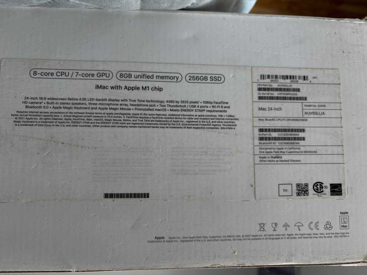 Mac 24″ M1 Blue | 8-core CPU / 7-core GPU | 8 GB / 256 GB – jak NOWY!