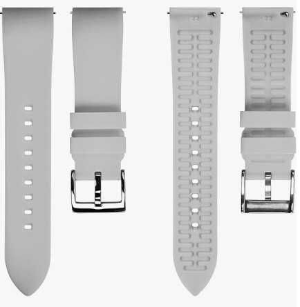 Silikonowy pasek do zegarków, szerokość 22mm, kolor szary TStrap