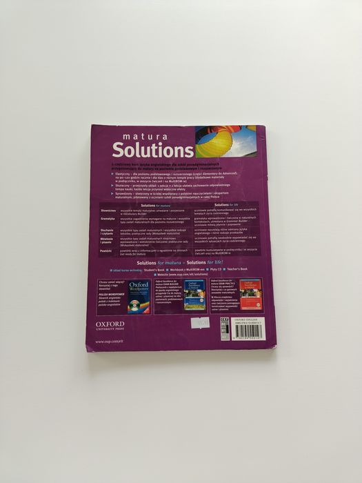 Książka językowa OXFORD matura Solutions