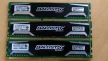 RAM - Crucial Ballistix Sport DDR3 1600 - (3x 4GB)