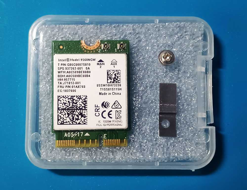 Модуль Wi-Fi + Bluetooth Intel 9560NGW - 1,73 Гбіт/с