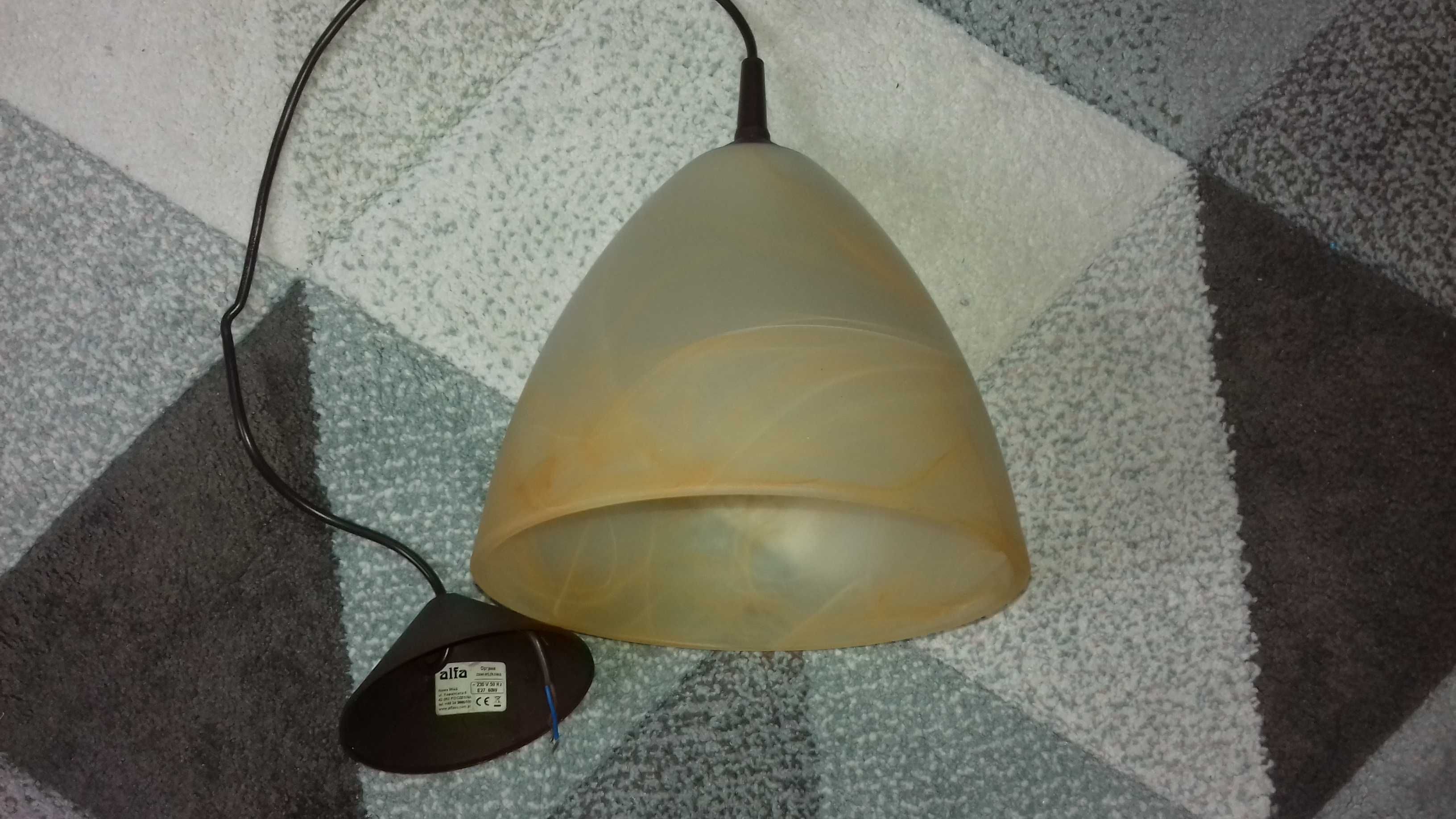 Kuchenna lampa wisząca beżowo-brązowa