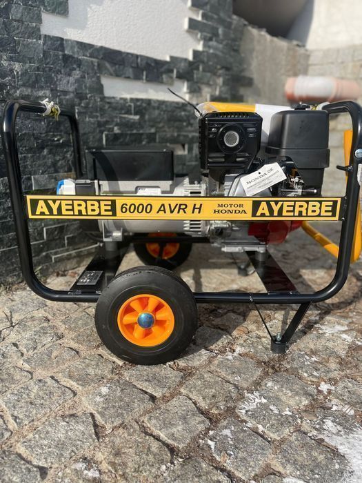 Професійний генератор 5-5,6кВт/230В AYERBE 6000H AVR. Двигун HONDA!