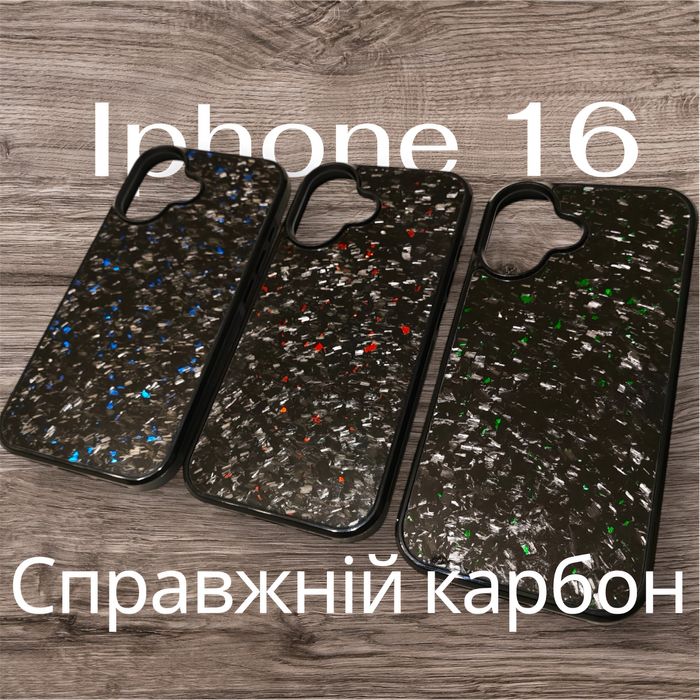 Чохол Iphone 16 з кованого карбону карбоновий чохол apple