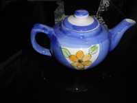 Dzbanek Vasa dzbaneczek kawa herbata PRL ceramiczny ceramika niebieski