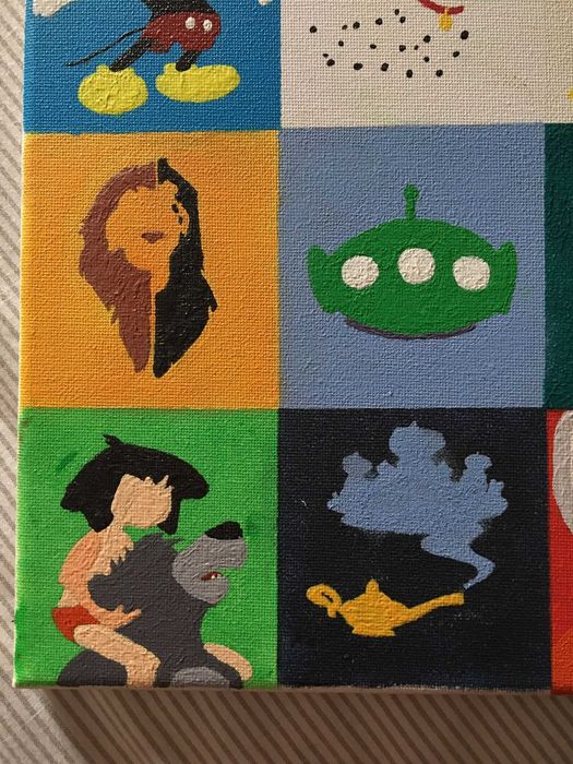 Quadro minimalista Disney