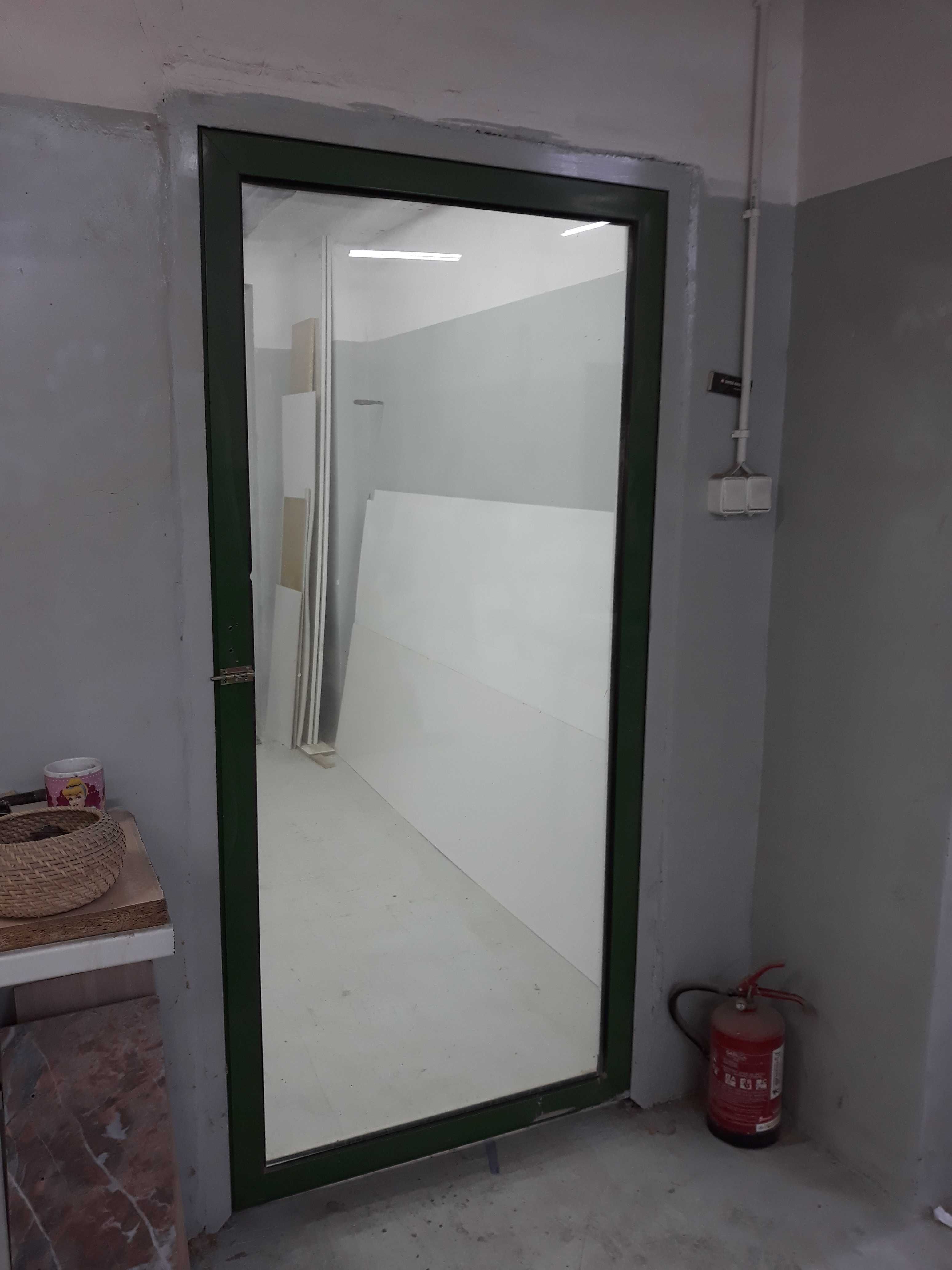 Drzwi aluminiowe szkło 200x100