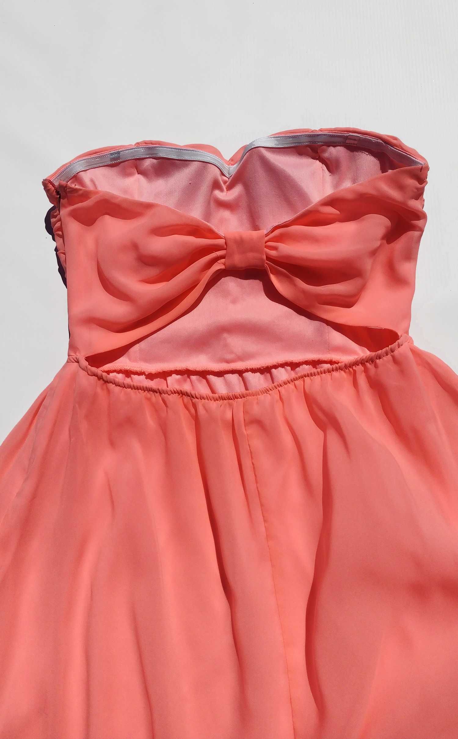Красивое розовое гелевое платье с чашечками Tally Weijl L M