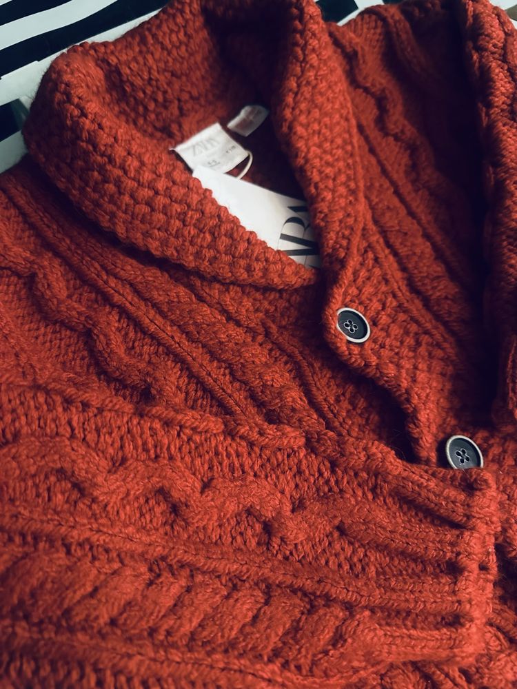 Nowy sweter ZARA z metką 110(4-5 lata) kardigan