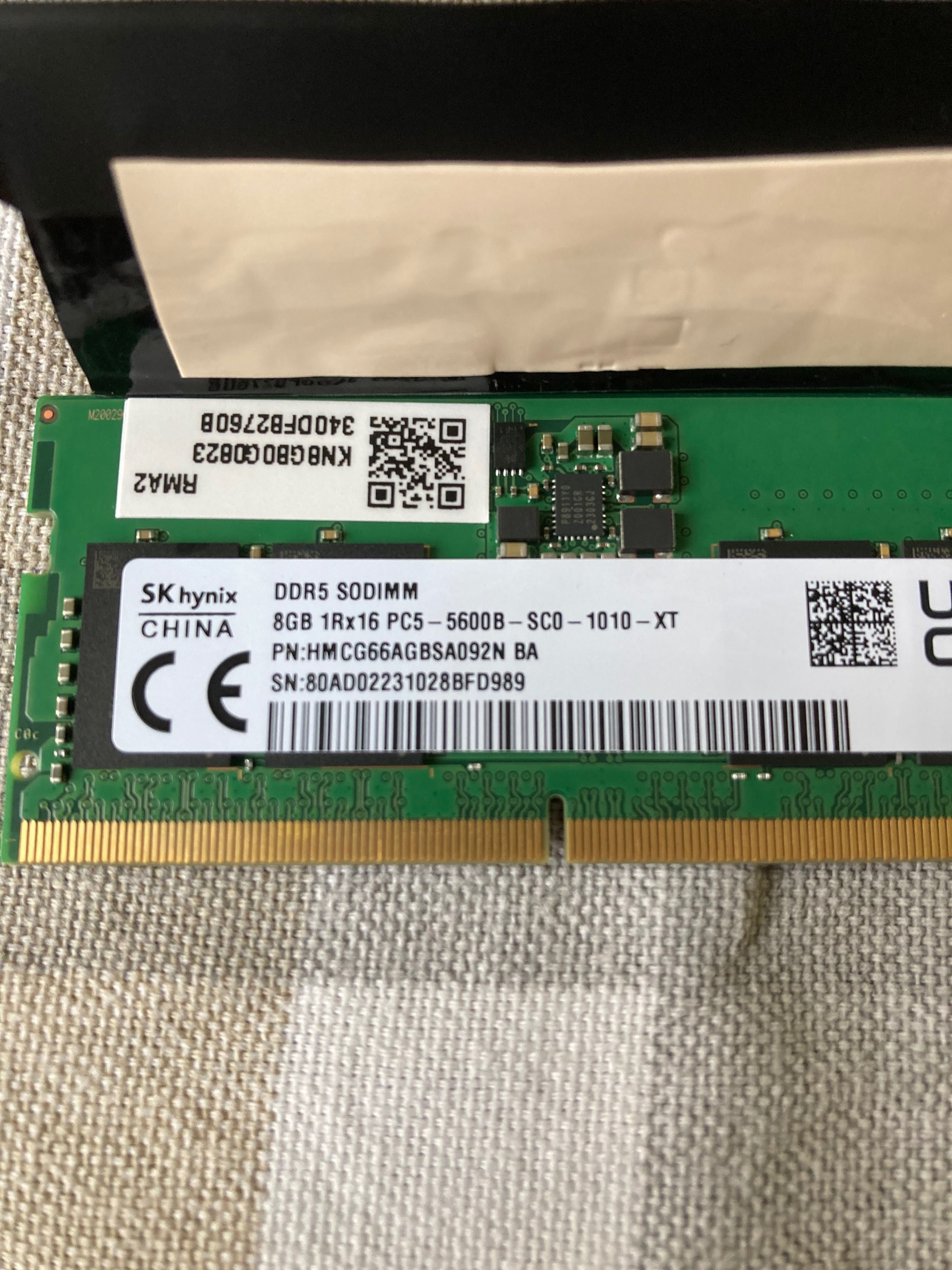 DDR5 Laptop RAM 5600mhz Hynix 16gb / 8gb x 2