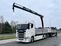 Scania s730 zestaw z przyczepa 2017/18 v8 palfinger dźwig z hds 6x2/4  s730 zestaw z przyczepa 2017/18 v8 palfinger dźwig z hds 6x2/4