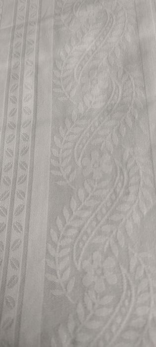 Pościel bawełniana 100% Adamaszek,1998r bialy komple z firmy Frotex