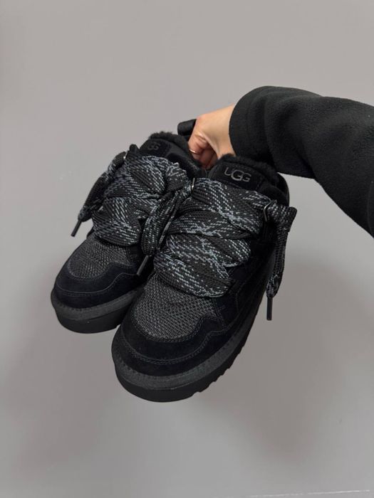 + Додаткові шнурки ‼️ Зимові снікерси UGG LOWMEL SNEAKERS BLACK