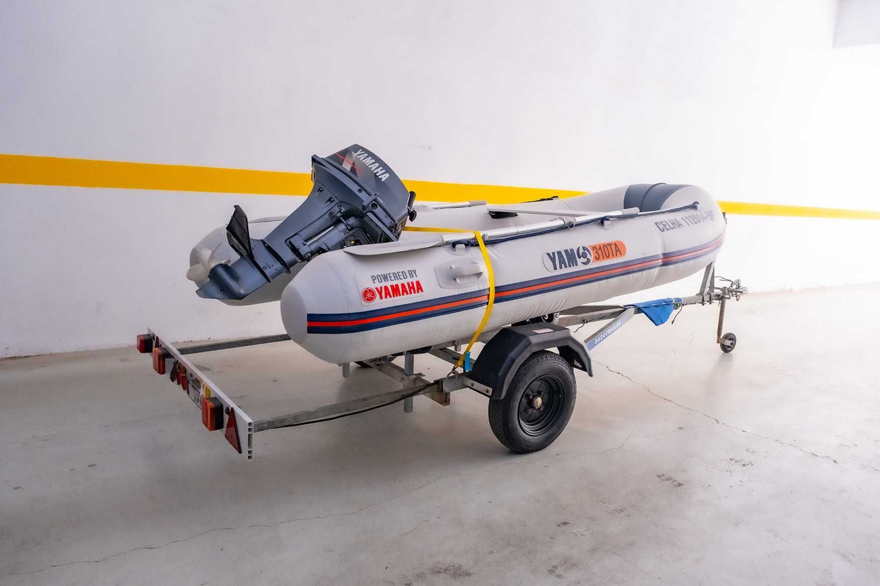 Barco + motor + atrelado