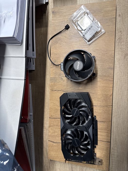 Karta graficzna gigabyte 1660+procesor AMD razen 5 2600 + chlodzenie