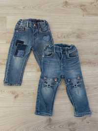 Spodnie jeansy H&M r. 74/80