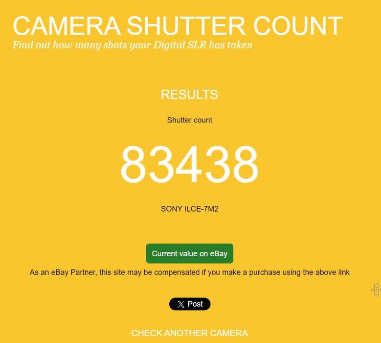 Sony A7 II з пробігом 83тис.