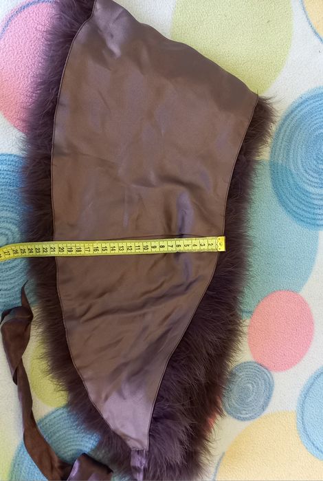 Горжетка накидка з пуху лебедя