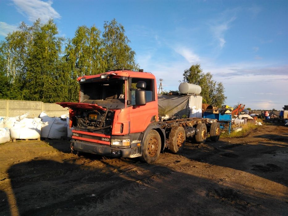 Scania 114G 340 8x2 Niemiecka pomoc drogowa !!!specjalny!!! oś skrętna