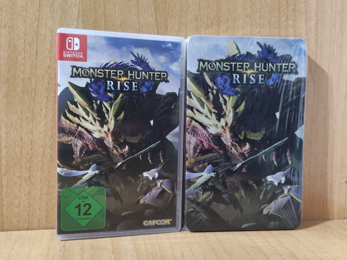 Monster Hunter Rise + Steelbook (selado) - Nintendo Switch