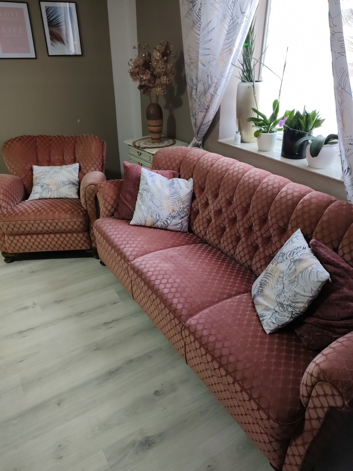Sofa i 2 fotele komplet bez funkcji spania