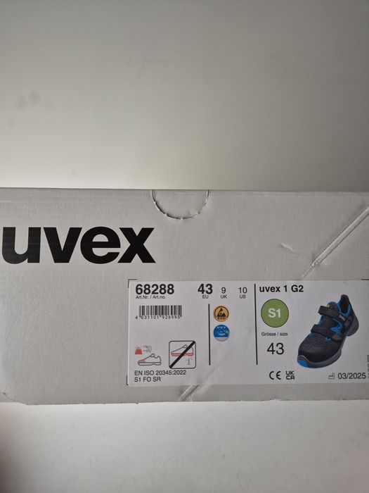 Buty sandały robocze Uvex 1 g2  r.43